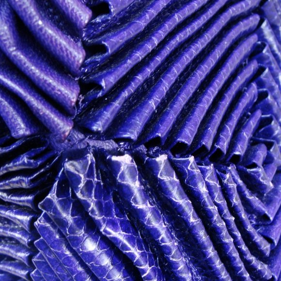 BOTTEGA VENETA 925 SILVER PLAQUE LE 144/150 PURPLE VORAZIONE FATTA TOTE BAG - Picture 11 of 16